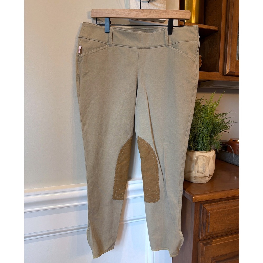The Tailored Sportsman Breeches Womens 32 Tan Knee Patch Equestrian Riding Pants